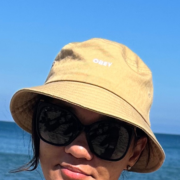 Obey Bucket Hat in Tan - Picture 3 of 3